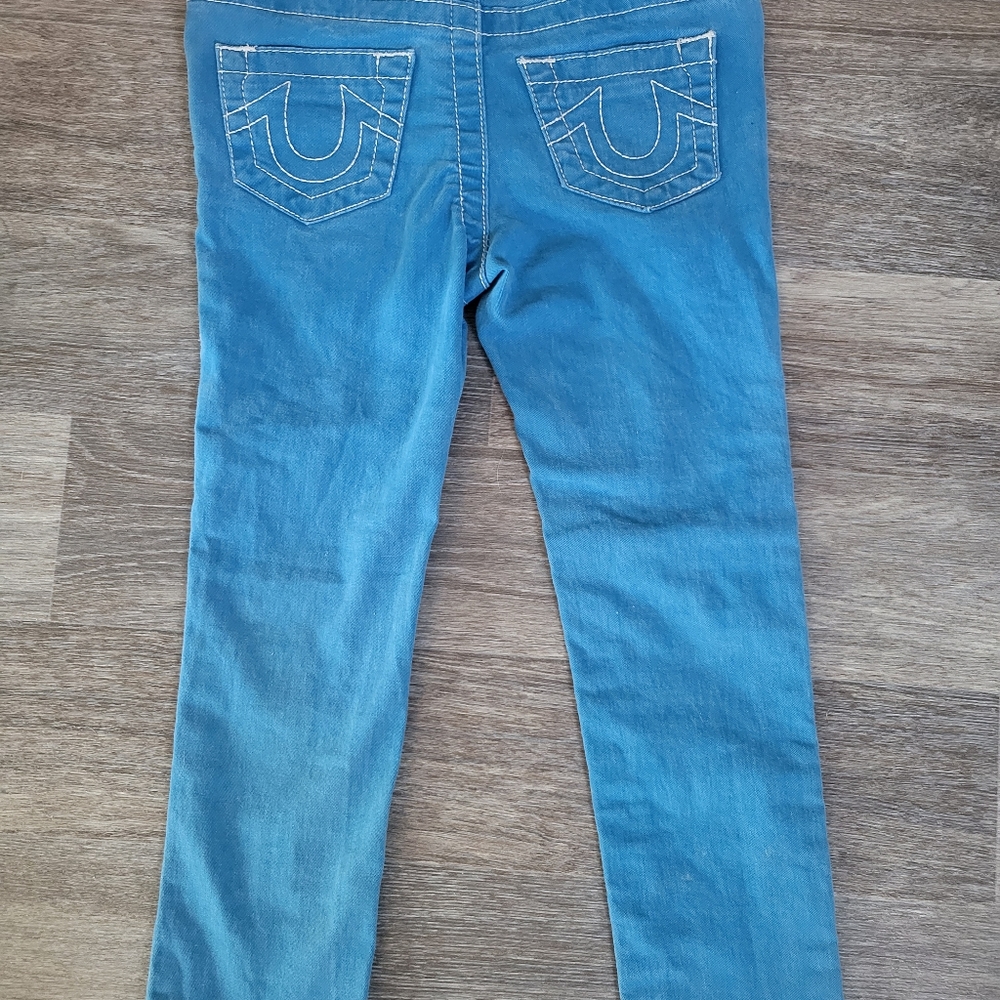 Kids True Religion Skinny  Blue Pants Jeans Size 4 Girls Boys